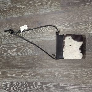 Cow print crossbody purse